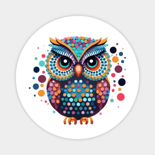 Owl Happy International Dot Day 2024 Polka Dot Men Women Kids Magnet